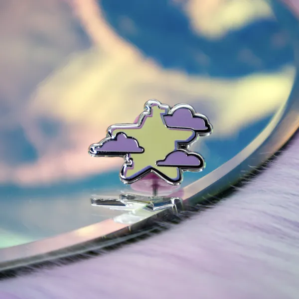 Mini Star Vaporwave Enamel Pin
