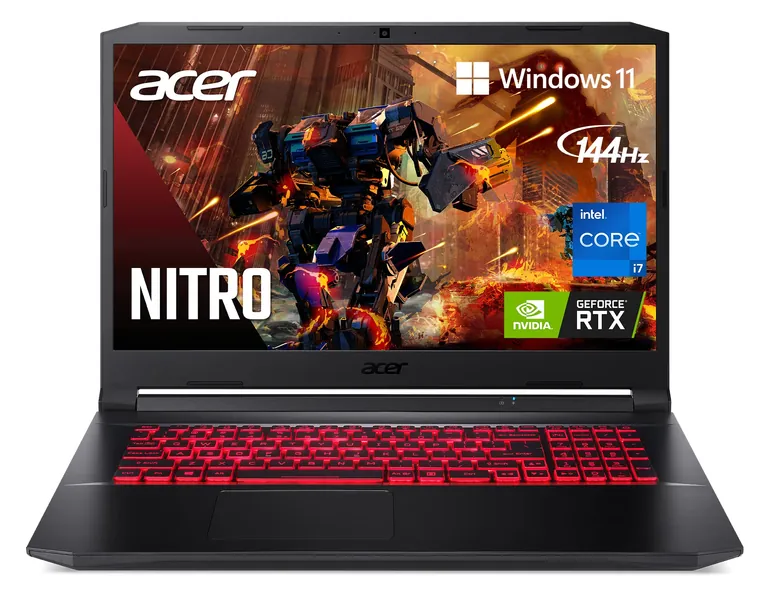 Acer Nitro 5 AN517-54-79L1 Gaming Laptop | Intel Core i7-11800H | NVIDIA GeForce RTX 3050Ti Laptop GPU | 17.3" FHD 144Hz IPS Display | 16GB DDR4 | 1TB NVMe SSD | Killer Wi-Fi 6 | Backlit KB | Win 11 - i7-11800H / RTX 3050Ti / 17.3" Notebook only