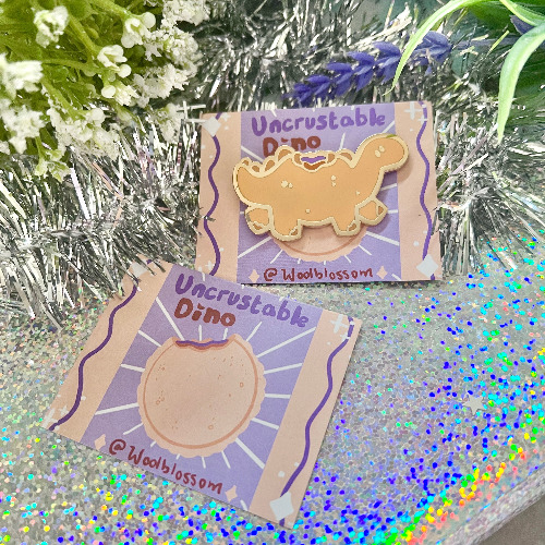 PB&J Dino ~ Enamel Pins | GRAPE A Grade