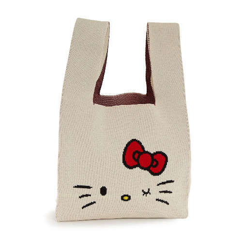 Hello Kitty Knit Shopper Bag (White)
