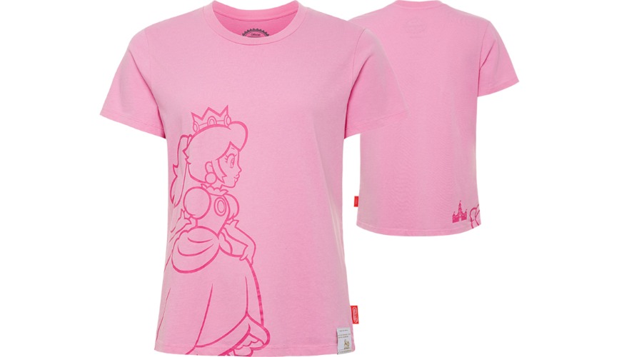 Peach Collection - Princess Peach's Castle Pink T-Shirt - L - Nintendo Official Site
