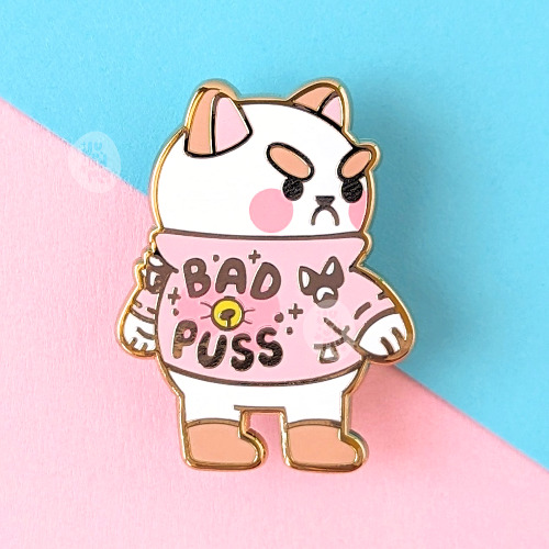 Bad Puss Enamel Pin - A Grade