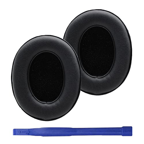 Studio3 Replacement Earpads Ear Pads Soft Protein Leather Cushion Cups Cover Compatible with by Dr.Dre Studio 2.0 Studio 3 B0500 B0501 Wired Wireless Over-Ear Headphones (Black) - Black