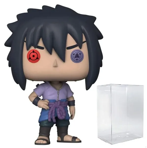 POP Naruto Shippuden - Sasuke Uchiha Rinnegan (AAA Anime Exclusive) Funko Pop! Vinyl Figure (Bundled with Compatible Pop Box Protector Case) Multicolor 3.75 inches