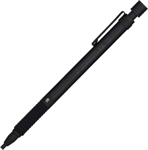 Staedtler 925 35-20B Mechanical Pencil, 0.08 inch (2 mm), Drafting Mechanical Pencil, All Black - Lead diameter: 0.08 inch (2 mm) Single Item