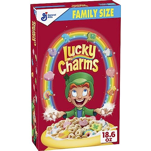 Lucky Charms Gluten Free Cereal with Marshmallows, Guardians of the Galaxy Vol. 3 Special Edition, Family Size, 18.6 OZ - 18.6 Ounce (Pack of 1)