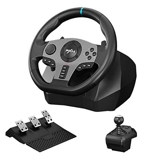 Driving Sim Racing Wheel, Pedal/Gear Lever Bundle