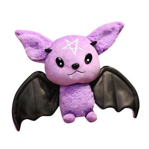 Halloween Plush Bat Man Doll - Gothic Rock Style - B / 30-40cm