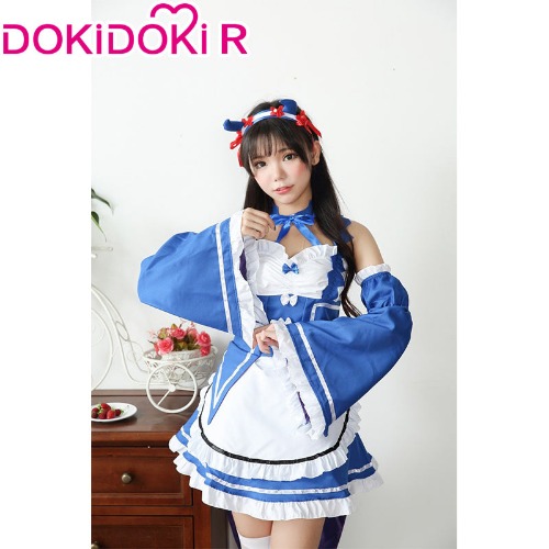 DokiDoki-R Anime Re Life in a different world from zero Rem/Ram Cosplay Costume Christmas Maid Women Halloween | Rem