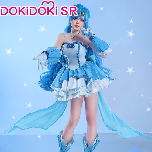 【Ready For Ship】DokiDoki-SR Anime Mermaid Melody Pichi Pichi Pitch Cosplay Hanon Hosho Costume/Shoes | M