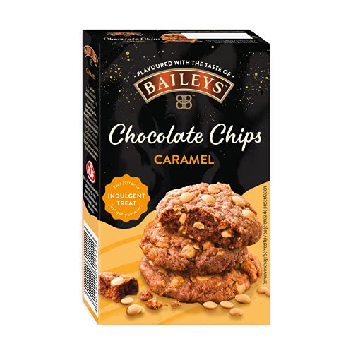 Baileys Chocolate Chips Dark, alkoholfrei, zum Backen & Dekorieren, Schokoladen-Drops mit dem Geschmack von Original Irish Cream Likör, 1 x 100g - 1er Pack á 1x100g - Chocolate