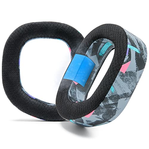 WC Freeze HS80 - Cooling Gel Earpads for Corsair HS80 RGB Wireless, Wired, & HS80 Max by Wicked Cushions - Elevate Comfort, Thickness & Sound Isolation for Epic Gaming Sessions | 90's Black - 90s Black