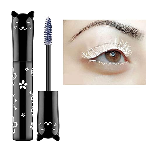 LGSZGDCN White Lashes volume mascara Extensions Makeup Lash Waterproof Fast Dry Eyelashes Curling Lengthening Primer Eye Lashes Party Stage Use - white