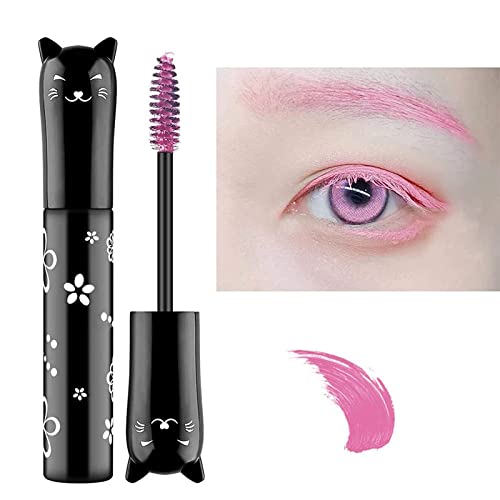LGSZGDCN pink Mascara colored mascara Eyes Makeup Best Waterproof Fast Dry Eyelashes Curling Lengthening Eye Lashes Party Stage Use - pink