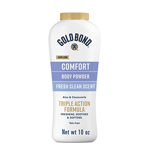 Gold Bond Ultimate Comfort Body Powder 10 oz. (Pack of 2), Talc-Free Formula with Aloe & Chamomile - 10 Ounce (Pack of 1)