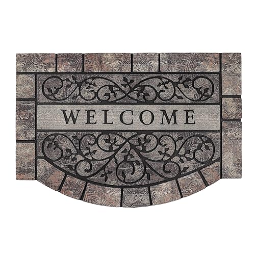 MTOUOCK Thick Welcome Mats Outdoor, 24 * 36" Large Front Door Mat Outdoor Entrance, Durable Welcome Mat for Front Door Outdoor, Heavy Duty No Slip Rubber Outdoor Mats for Home Entrance - Welcome Mat - Style 1