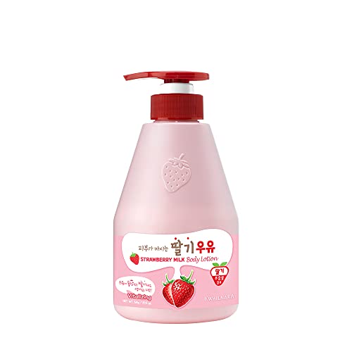 WELCOS KWAILNARA Milk Body Lotion 560 g / 19.75 oz. (Strawberry) - Strawberry