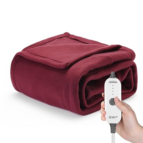 Sunbeam Royal Ultra Cabernet Heated Personal Throw / Blanket, Cozy-Warm, Adjustable Heat Settings - Throw - Cabernet