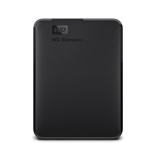 WD 5TB Elements Portable HDD, External Hard Drive, USB 3.0 for PC & Mac, Plug and Play Ready - WDBU6Y0050BBK-WESN - 5TB - HDD - Hard Drive