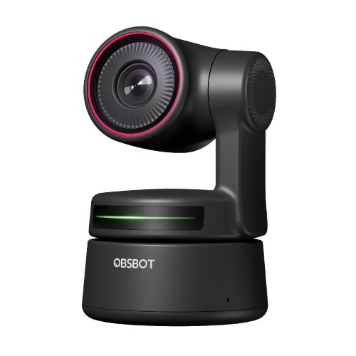 OBSBOT Tiny PTZ 4K Webcam, AI Powered Framing & Autofocus, 4K Video Conference Camera with Omni-Directional Mics, Auto Tracking with 2 axis Gimbal,HDR,60 FPS,Low-Light Correction,Zoom Certified - 