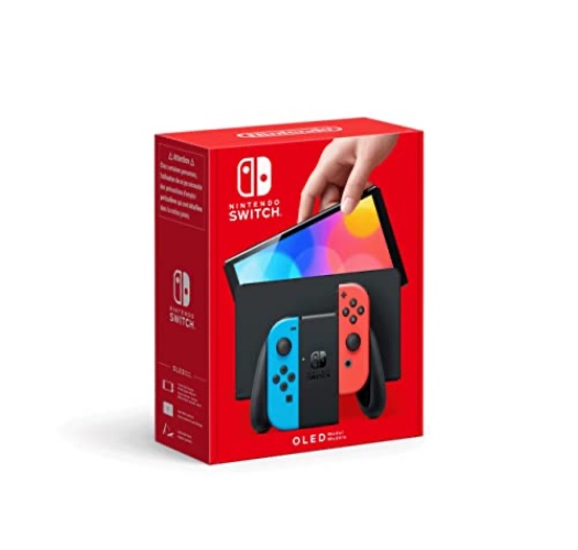 Nintendo Switch (OLED-Modell) Neon-Rot/Neon-Blau - Neon-Rot/Neon-Blau - Konsole