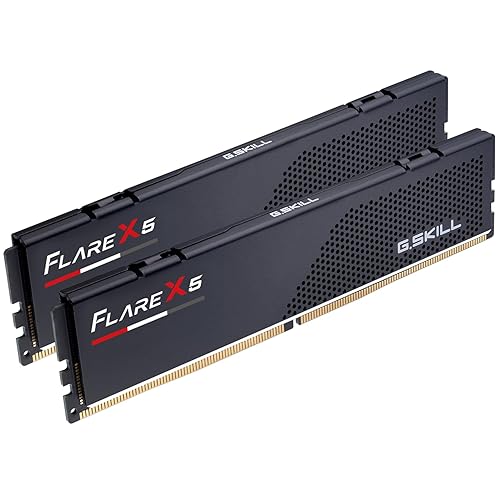 G.SKILL Flare X5 Series (AMD Expo) DDR5 RAM 64GB (2x32GB) 6000MT/s CL30-40-40-96 1.40V Desktop Computer Memory UDIMM - Matte Black (F5-6000J3040G32GX2-FX5)