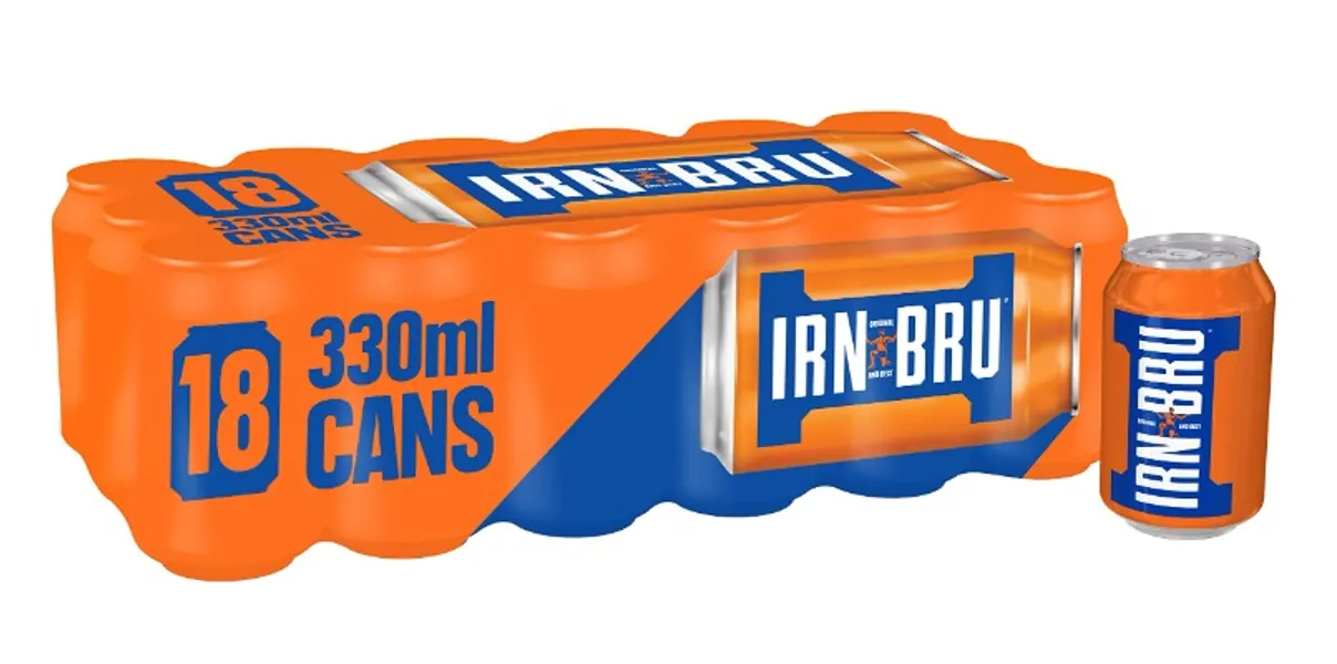 IRN-BRU Fizzy Drink Cans, 18 x 330ml