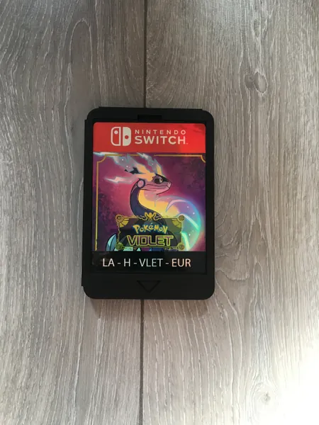Giant Size Nintendo Switch Pokemon Violet Cartridge, A must for any gaming room wall decor/display. Gotta Catch em All !