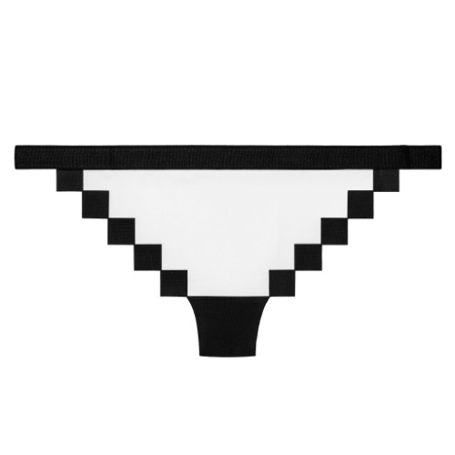 Pixel Panties Classic Pong White | M