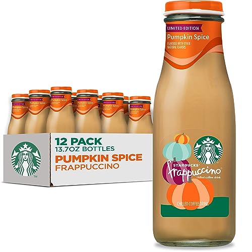 Starbucks Frappuccino Pumpkin Spice, 13.7oz fl oz Bottles (12pk) - Pumpkin Spice - 13.7 Fl Oz (Pack of 12)