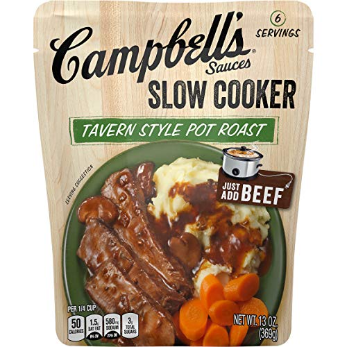 Campbell’s Cooking Sauces, Tavern Style Pot Roast, 13 Oz Pouch (Case of 6)