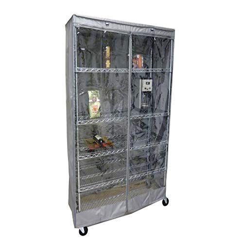 FORMOSA | Premium Clear Front Wire Shelf Cover - Durable Storage Solution for Wire Shelving Accessories Keep Garage Kitchen Clean - Muti-Use Zippers - Trust the Original fits Racks 36x18x72