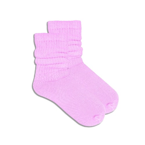 Pink Slouch Socks - Pink / Small