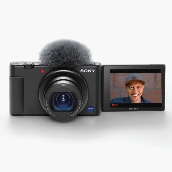 Sony ZV-1 Camera for Content Creators and Vloggers, Black (DCZV1/B) - Black Camera only