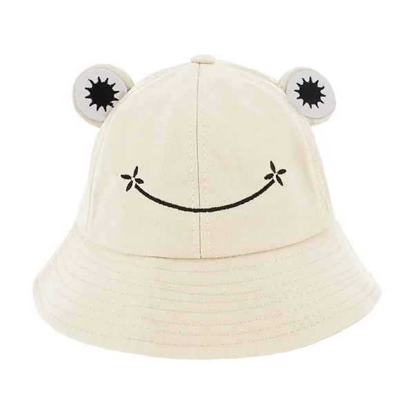Haoohu Frog Hat Adults Cotton Bucket Hat Frog Cap Fisherman Beach Festival Sun Hat Dress up Party Frog Hat