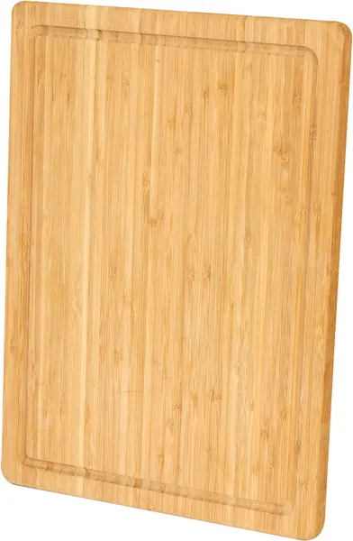 Utopia Kitchen Extra Large Bamboo Cutting Board with Juice Groove , Kitchen Chopping Board for Meat Cheese and Vegetable (17 by 12 inch) Pack of 1