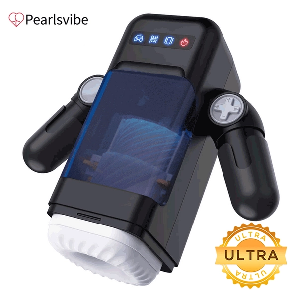 Pearlsvibe- Game cup - Thrust Vibration Masturbator With Heating Function