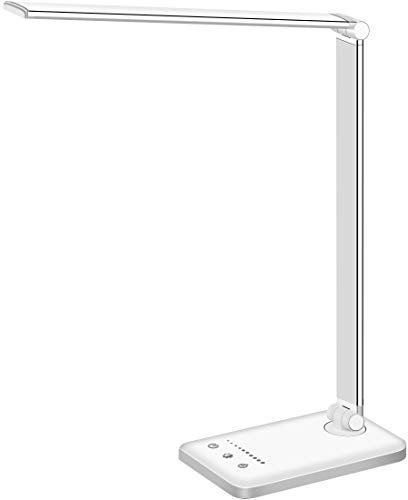 LED Desk Lamp Dimmable Table Lamp Reading Lamp with USB Charging Port