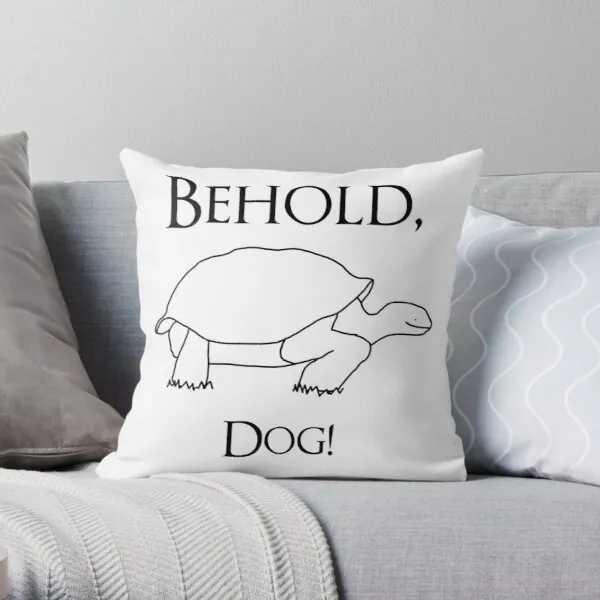 Behold, Dog! Elden Ring Throw Pillow