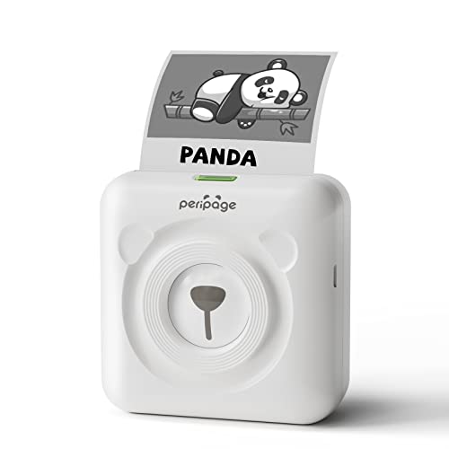 PeriPage A6 Mini Printer, Portable Thermal Printer, Mini Sticker Printer, Bluetooth Connected Phone, Compatible with iOS and Android