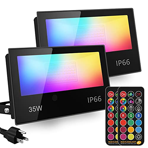 RGB Led Flood Light (2pk)