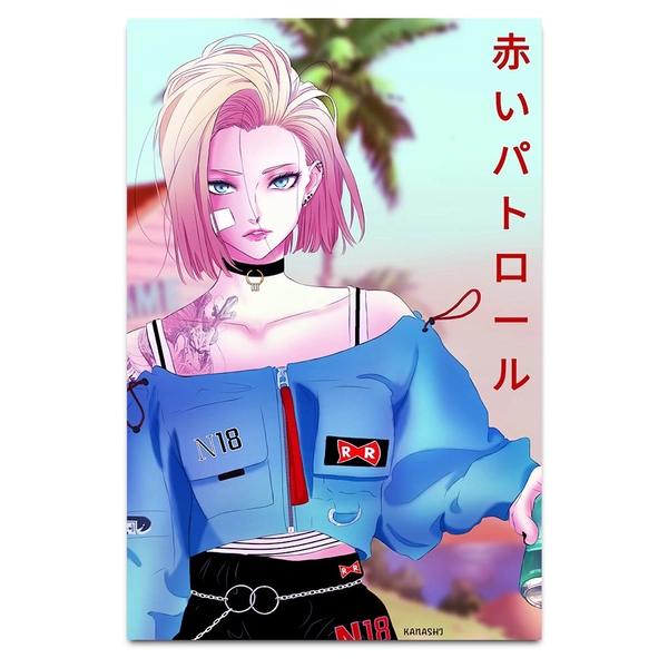 Pink Hair Don't Care Plexi Glass Wall Art - V1 Tech