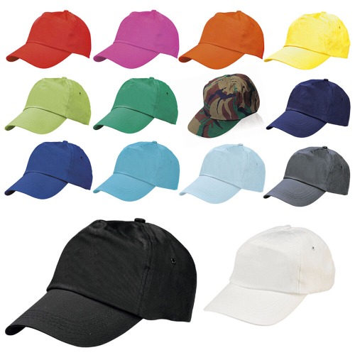 ADULT SIZE BASEBALL CAP 100% COTTON  HAT - ADJUSTABLE - 14 COLOURS - BRAND NEW