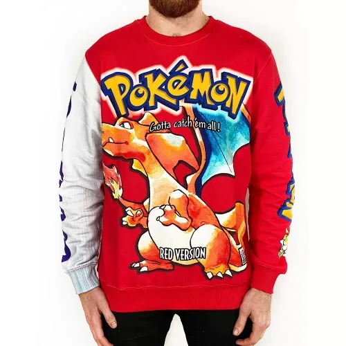 Full Print Red Version Crew | Uncle Reco