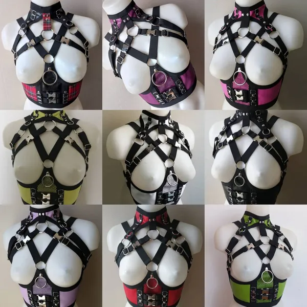 Bright color elastic harness
