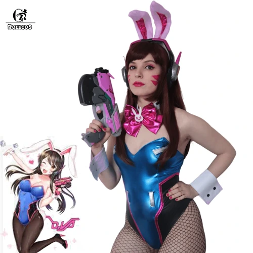 OW DVA Cosplay Sexy Bunny Girl - AliExpress 