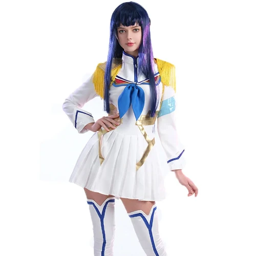 25.98US $ 40% OFF|Anime KILL la KILL Satsuki Kiryuin Cosplay Wig Costume Lovely Uniform Dress Girl Sailor suit Halloween Carnival Party Clothing| |   - AliExpress
