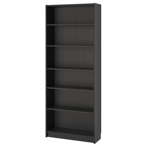 BILLY Bookshelf - black-brown 80x28x202 cm