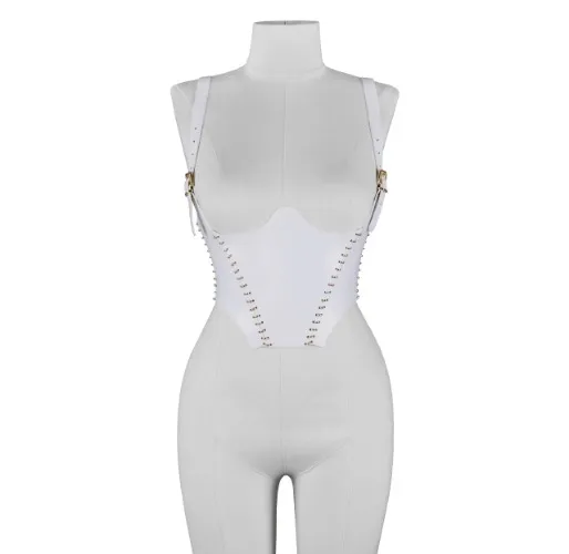 DONA CORSET WITH CHAIN STITCHES – Elif Domanic