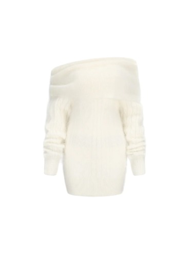 Alison Sweater Dress (White) | M / White
